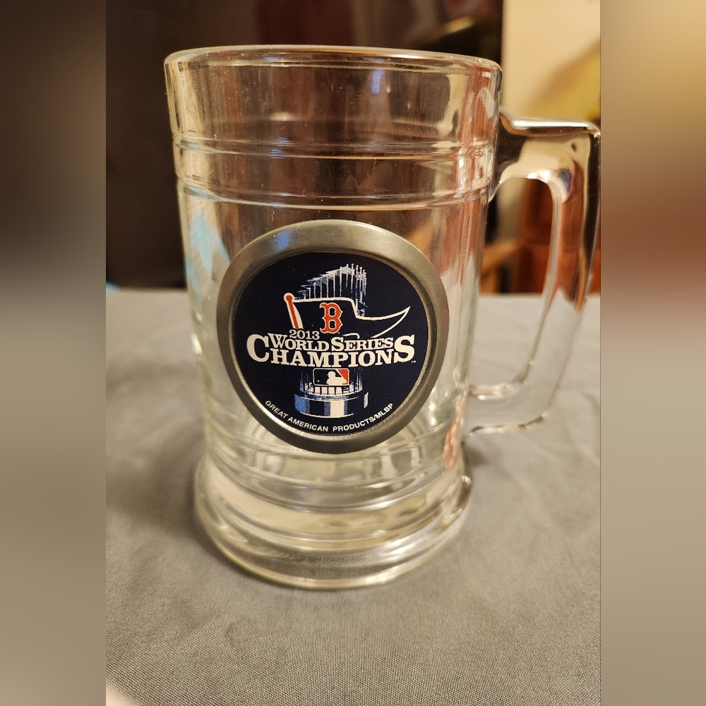 Boston Red Sox 2013 World Series Championships Souvenir Glass Mug